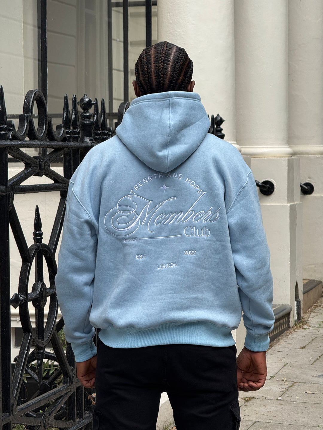 Members Club Hoodie Blue Men